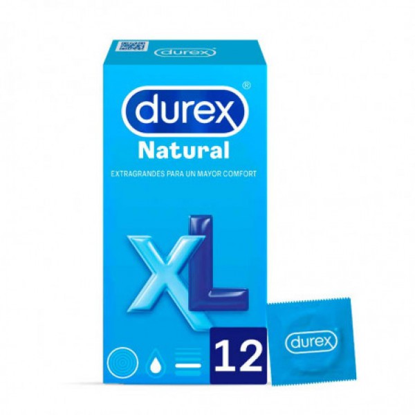 Durex Natural Preservativos Xl X12