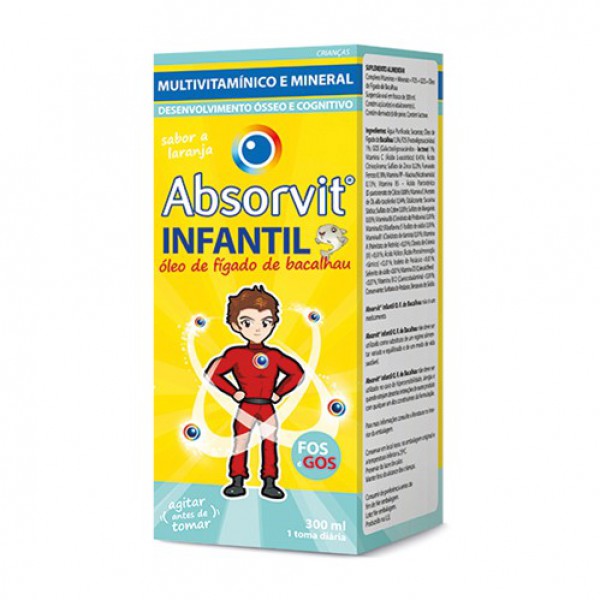 Supl. Alimentar Absorvit Infantil Óleo Fígado de Bacalhau 150ml