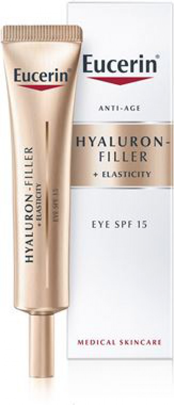 Eucerin Hyaluron Filler + Elasticity Creme Contorno Olhos 15Ml