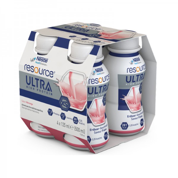 Resource Ultra Sol Or Morango 4X125Ml