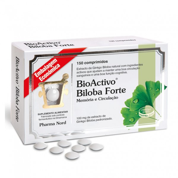 Bioactivo Biloba Forte Forte 100mg Comprimidos 150 Unidade(s) Embalagem económica