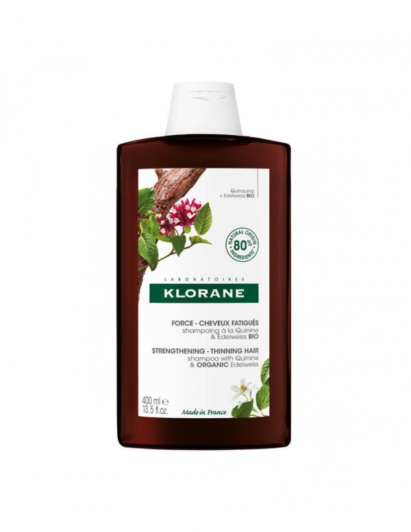 Klorane Capilar Champô Quinina/Edelv Bio 400Ml