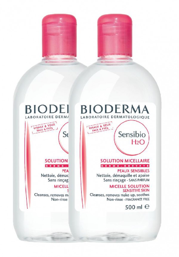 Bioderma Sensibio H2O Duo Solução micelar 2 x 500 ml