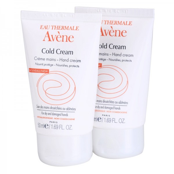 Avène Cold Cream Creme Mãos Concentrado 2 x 50 ml com Desconto na 2ª Embalagem