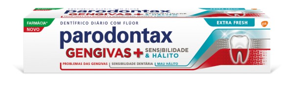 Parodontax Gengivas + Sensibilidade/Hálito Pasta Dentífrica 75Ml