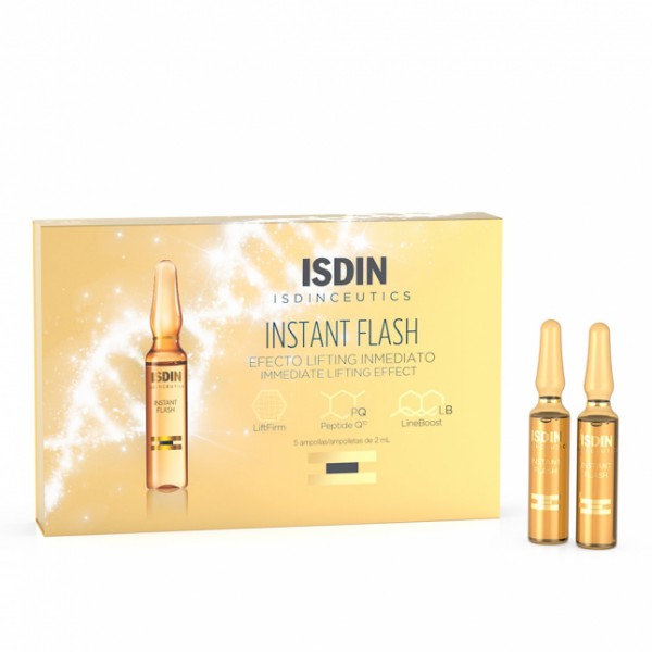 Isdinceutics Instant Flash Monodoses Efeito lifting imediato, 5 Ampolas 2ml