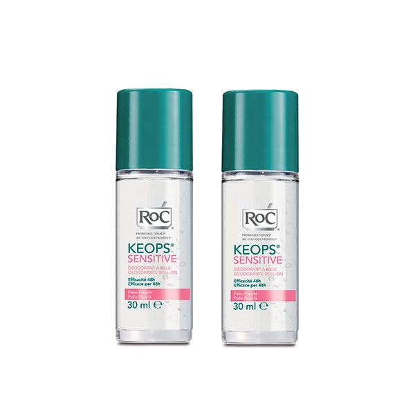 Roc Keops Sensitive Duo Desodorizante para pele sensível 48h 2 x 30 ml com Desconto