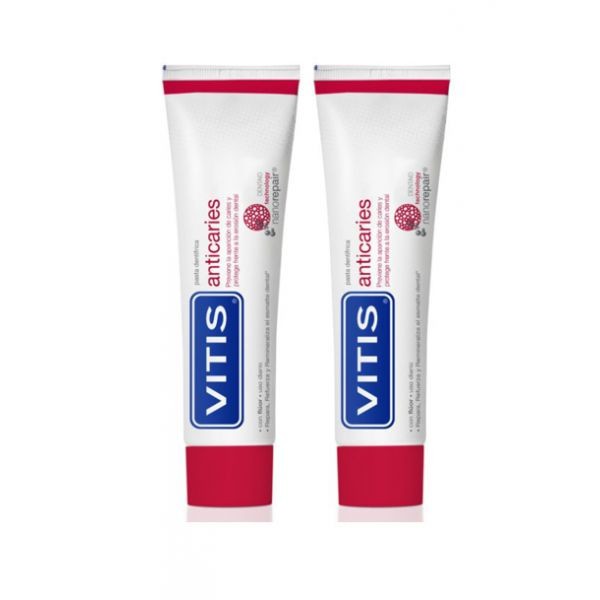 Vitis Anticaries Duo Pasta dentífrica 2 x 100 ml com Oferta da 2ª Embalagem