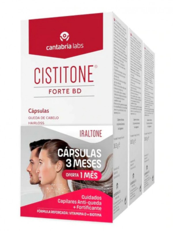 Cistitone Forte BD Trio Cápsulas 3 x 60 Unidade(s) com Oferta da 3ª Embalagem