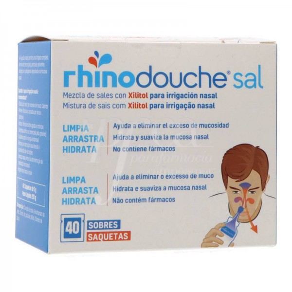 Rhinodouche Sal Saquetas Lavagem Nasal 5G X40