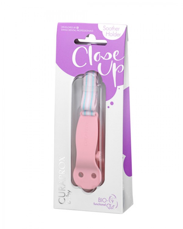 Curaprox Baby Suporte para Chupeta Rosa