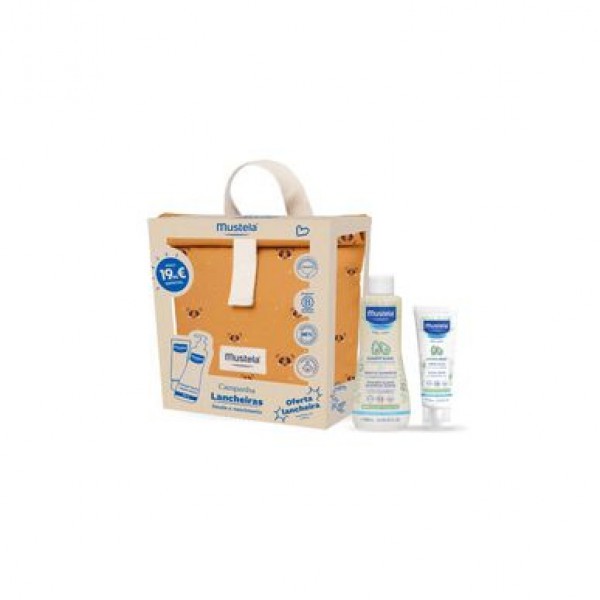 Mustela Bebe Champô suave 500Ml+Hidratante rosto 50ml