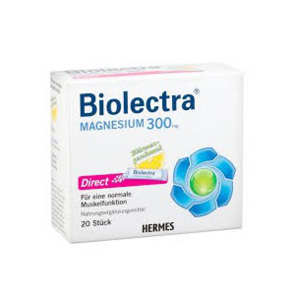 Biolectra Magnesi Saq 300 Direct X 20 pó sol oral saq