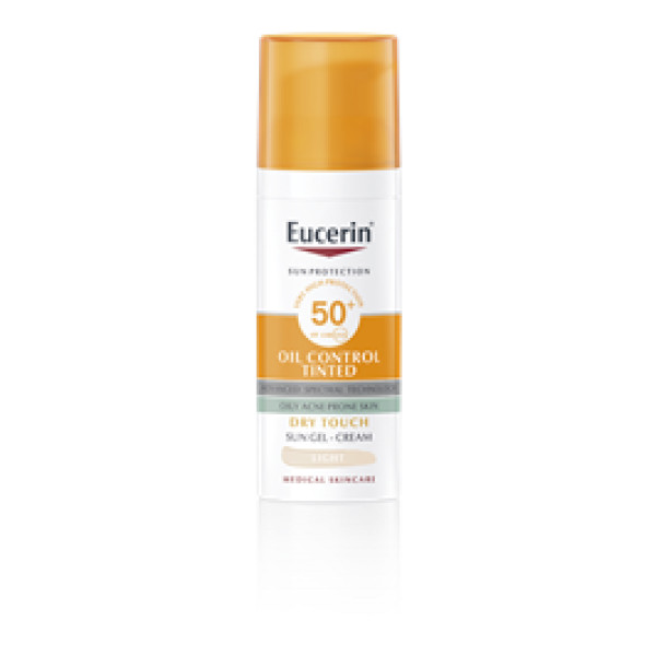 Eucerin Sunface Oil Control Com Cor - Tom Claro Spf50 50Ml