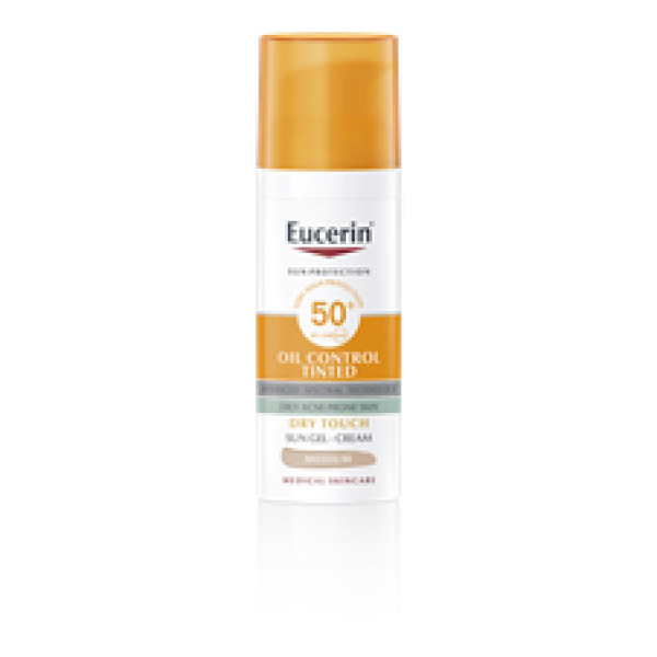 Eucerin Sunface Oil Control Com Cor - Tom Medio SPF50 50Ml