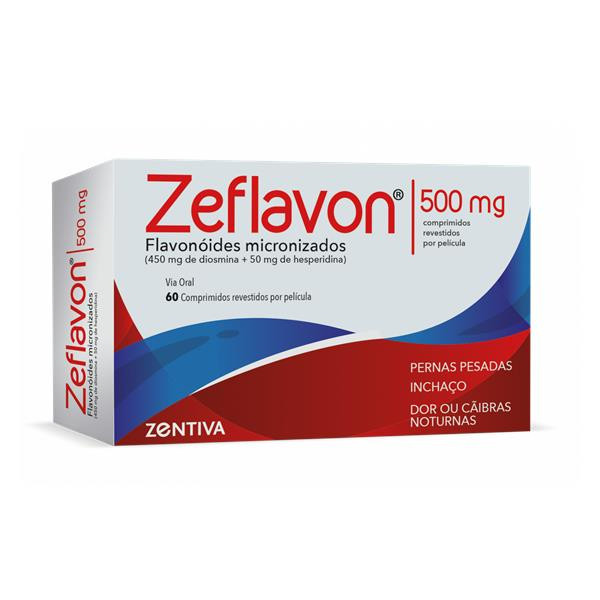 Zeflavon , 500 mg Blister 60 Unidade(s) Comp revest pelic