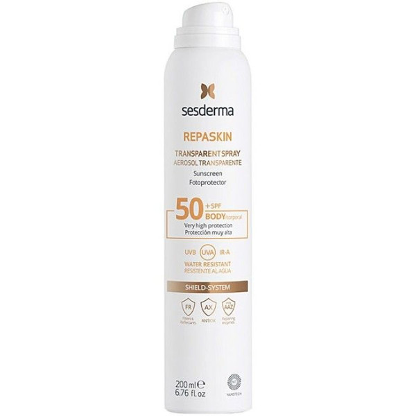 Repaskin Aerossol Transparente Spf50+ 200ml