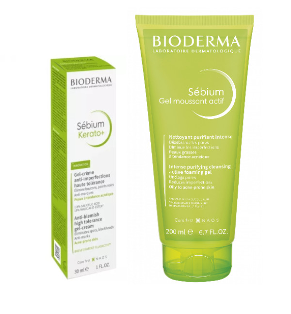 Sebium Bioderma Kerato+ Gel-Creme 30ml + Gel 200Ml