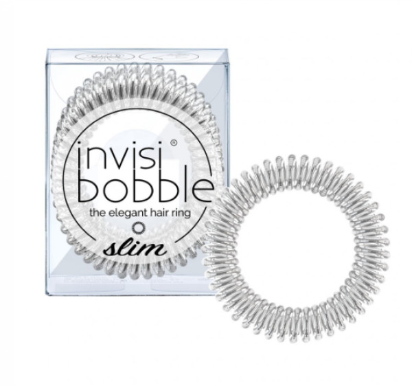 Invisibobble Elástico CabeloSlim Prata X3