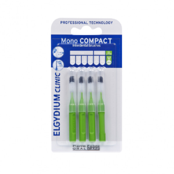 Elgydium Clinic Escovilhão Mono Compact Verde 2,2mm 4U