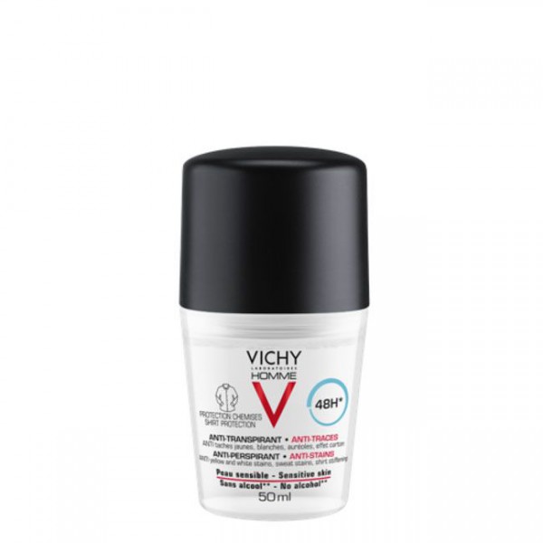 Vichy Homme Deo Roll On Manchas 50ml