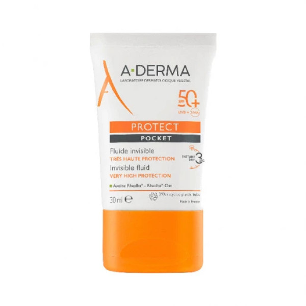 A-Derma Protect Fluido Spf50+ Invisivel Pocket 30ml