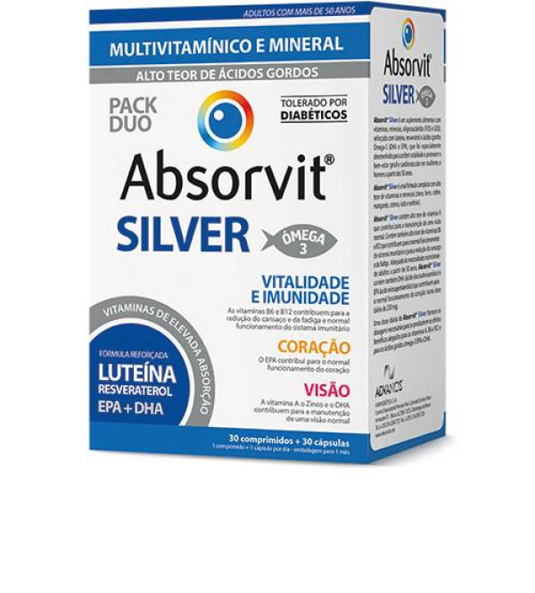 Absorvit Silver 30 Comprimidos + 30 Cápsulas