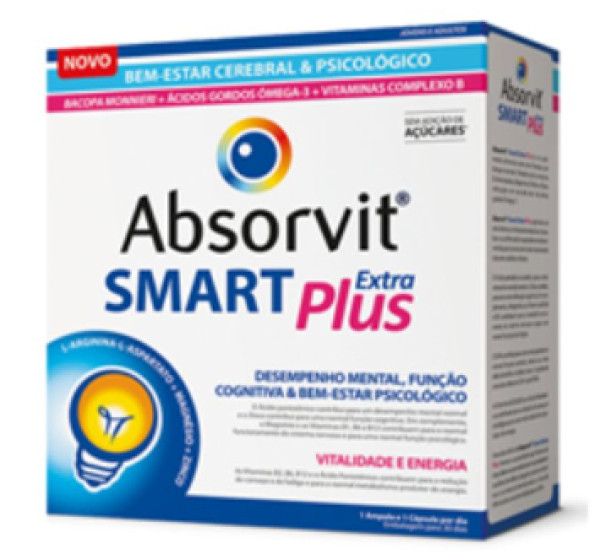 Absorvit Smart Extra Plus Cápsulas 30+Ampolas 30