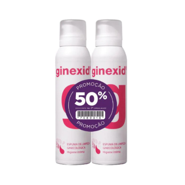 Oficinal Ginexid Espuma Ginecológica 150mL x2 com 50% na 2ªunidade