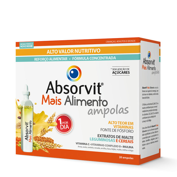 Absorvit Mais Alimento Solução X20 Ampolas