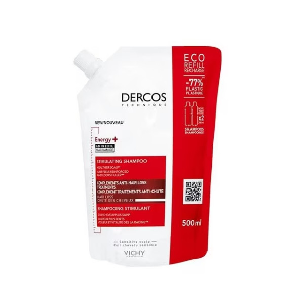 Dercos Champô Energy Eco Refill 500Ml