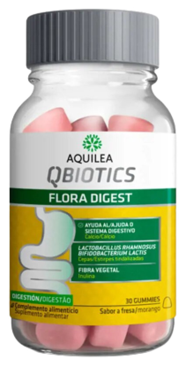 Aquilea Qbiotics Flora Digest Gomas Morango x30