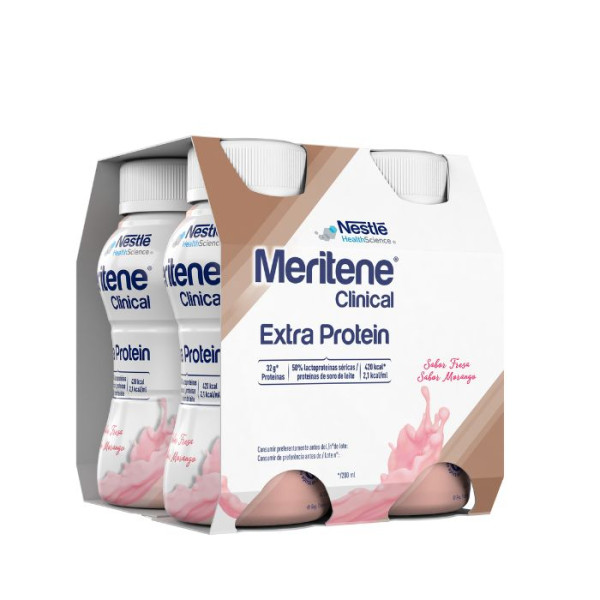 Meritene Clinical Extra Protein Morango 200Mlx4