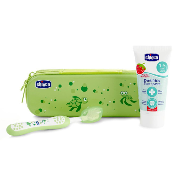 Chicco Estojo Higiene Oral Verde 12M+