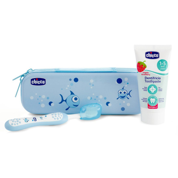 Chicco Estojo Higiene Oral Azul 12M+