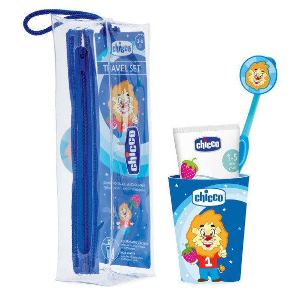 Chicco Conjunto de Higiene Oral Menino 3-6 anos Azul