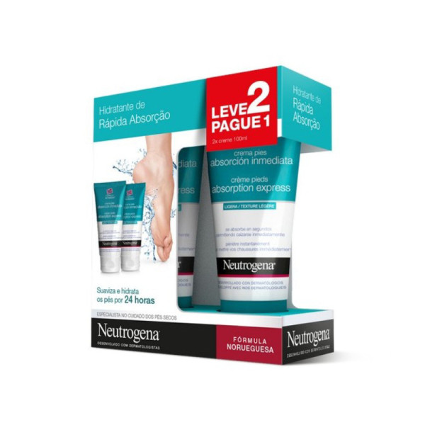 Neutrogena Creme de Pés Absorção Rápida 2 x 100 ml com Oferta de 2ª Embalagem