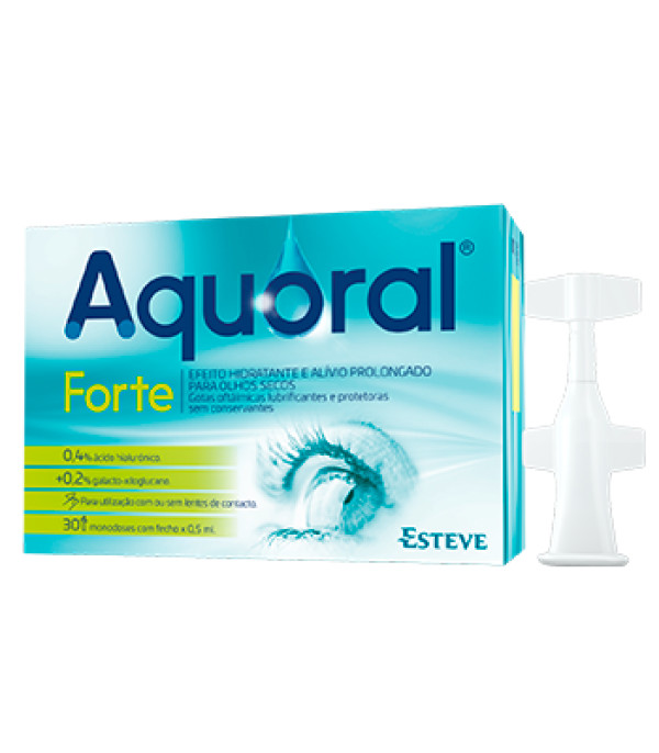 Aquoral Forte Gotas Oftálmicas Monodose 0,5Ml X30