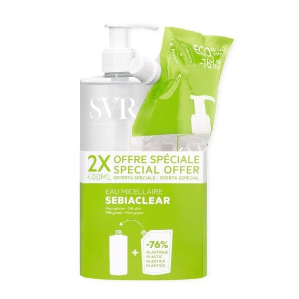 Svr Sebiaclear Água Micelar 400Ml + Recarga 400Ml