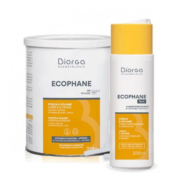 Biorga Dermatologie Ecophane Pó 90 Dose(s) com Oferta de Champô fortificante 200 ml